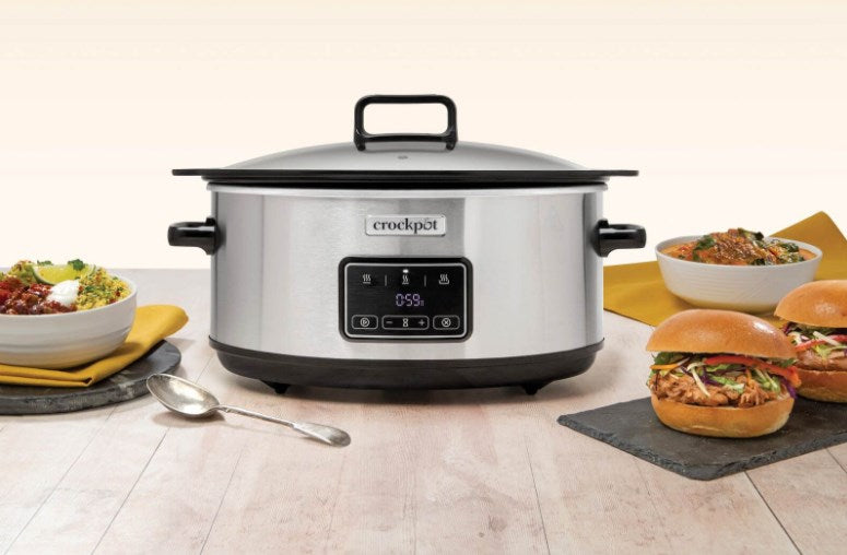 Бавна готварска печка Crock-Pot CSC112X с обем 6,5 литра (сребриста)