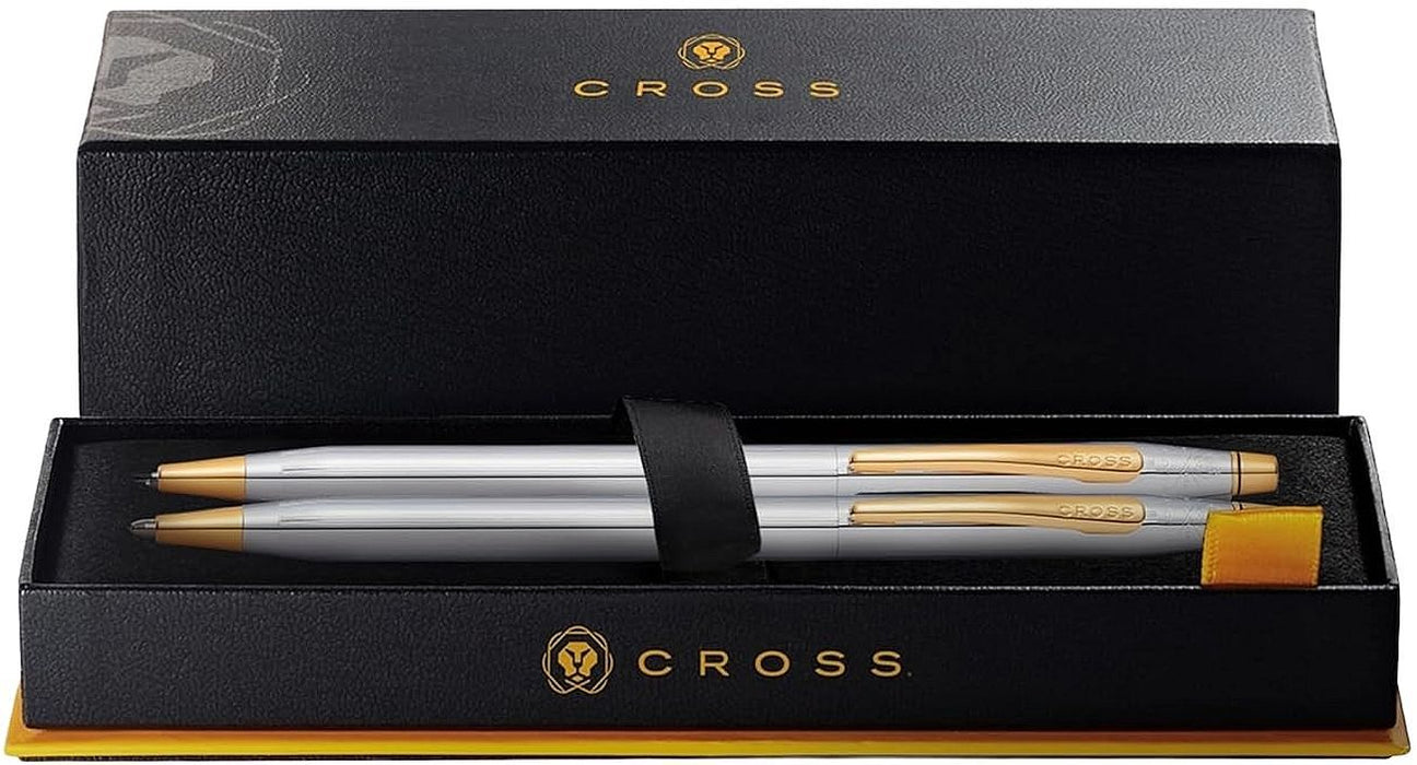 Комплект химикалка Cross Classic Century - Medalist Chrome, с автоматичен молив