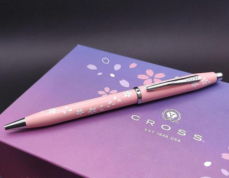 Химикалка Cross Century II - Pink Lacquer with Sakura Blossom