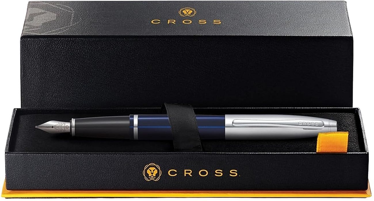 Писалка Cross Calais - Chrome and Blue Lacquer