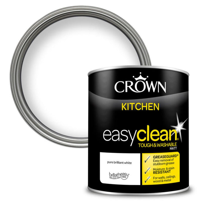 БОЯ ЗА КУХНЯ CROWN BRILLIANT WHITE 1L