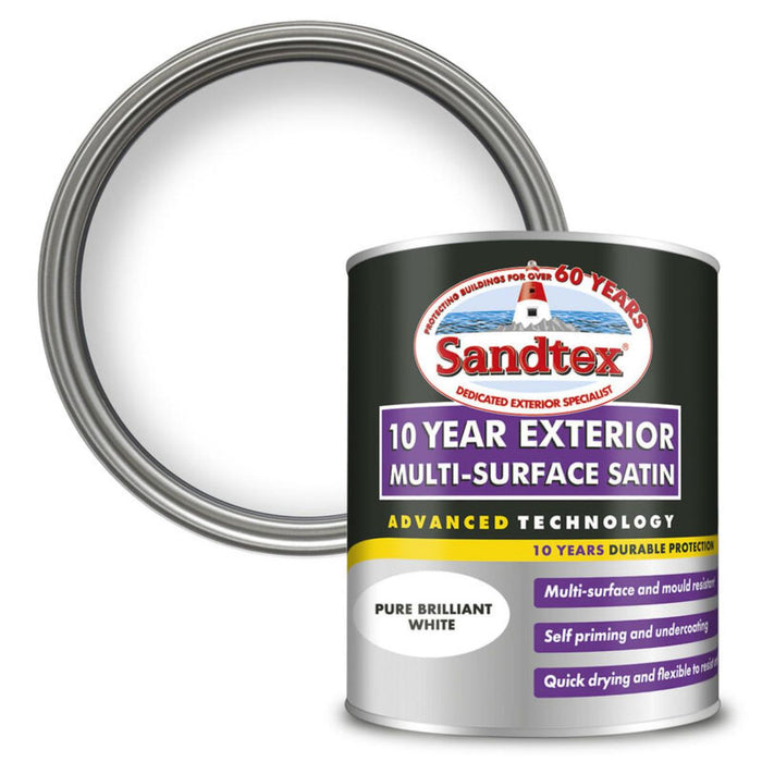БОЯ SANDTEX SATIN WHITE 0.75L WATER BASE