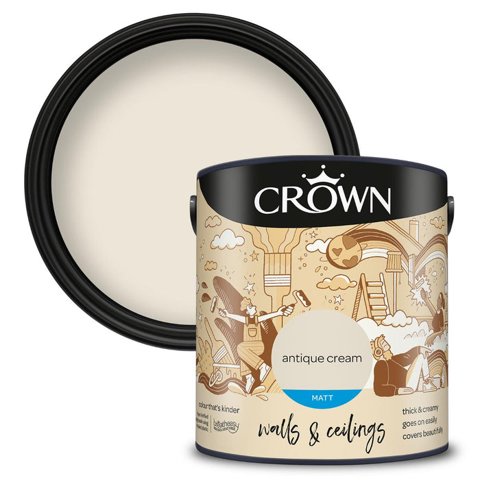 ИНТЕРИОРНA БОЯ CROWN ANTIQUE CREAM 2.5L