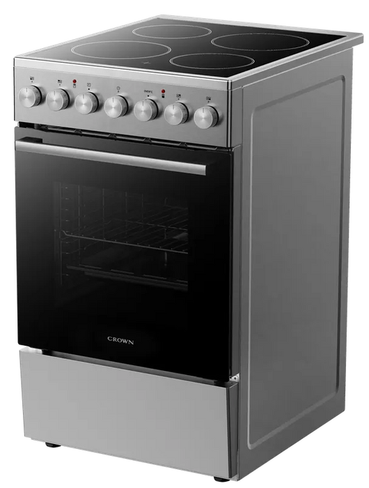 Готварска печка (ток) Crown CEC50M8IX , INOX , Керамични