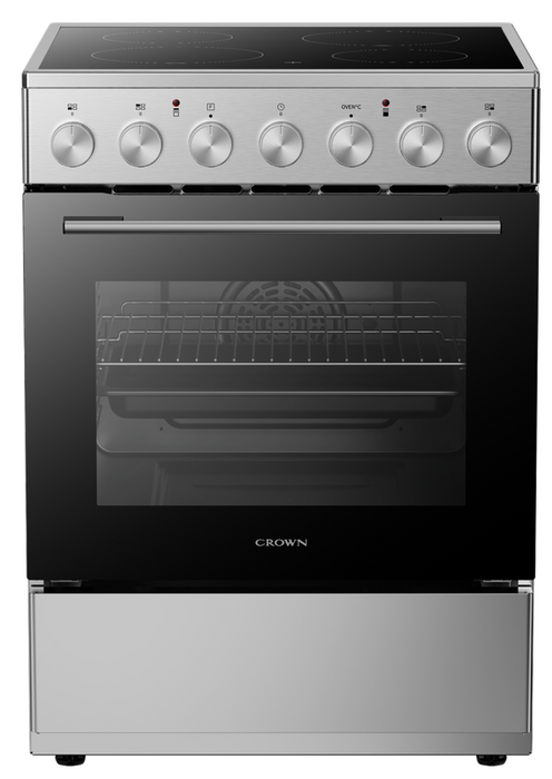 Готварска печка (ток) Crown CEC60M8IX , Керамични , INOX