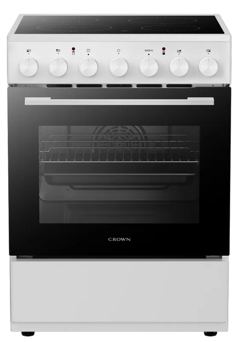 Готварска печка (ток) Crown CEC60M8W , Бял , Керамични