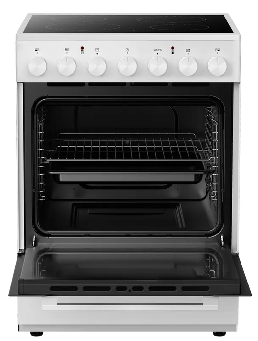 Готварска печка (ток) Crown CEC60M8W , Бял , Керамични