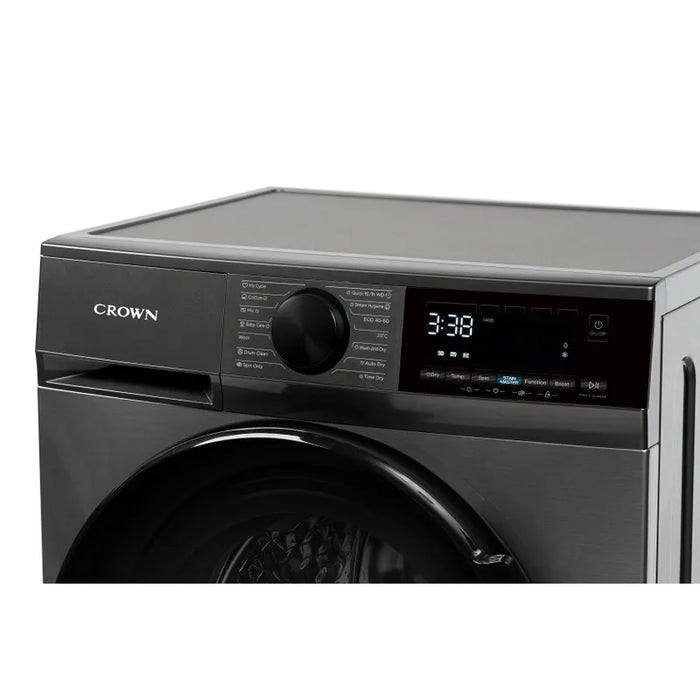 Пералня със сушилня Crown CWD10714DIX , 10.00 kg, 1400 об./мин., 7 kg, A , D , D , Inox