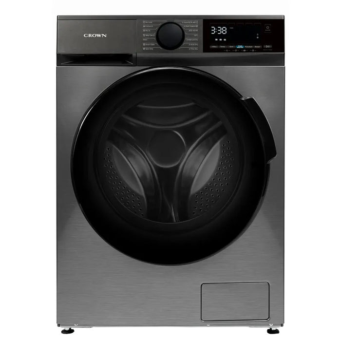 Пералня със сушилня Crown CWD10714DIX , 10.00 kg, 1400 об./мин., 7 kg, A , D , D , Inox