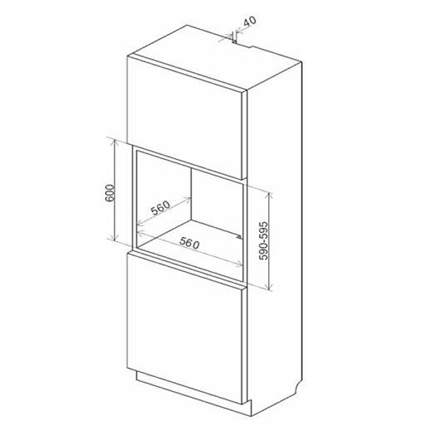 Фурна за вграждане Crown FCM 510AIX , Механично , 65 , А