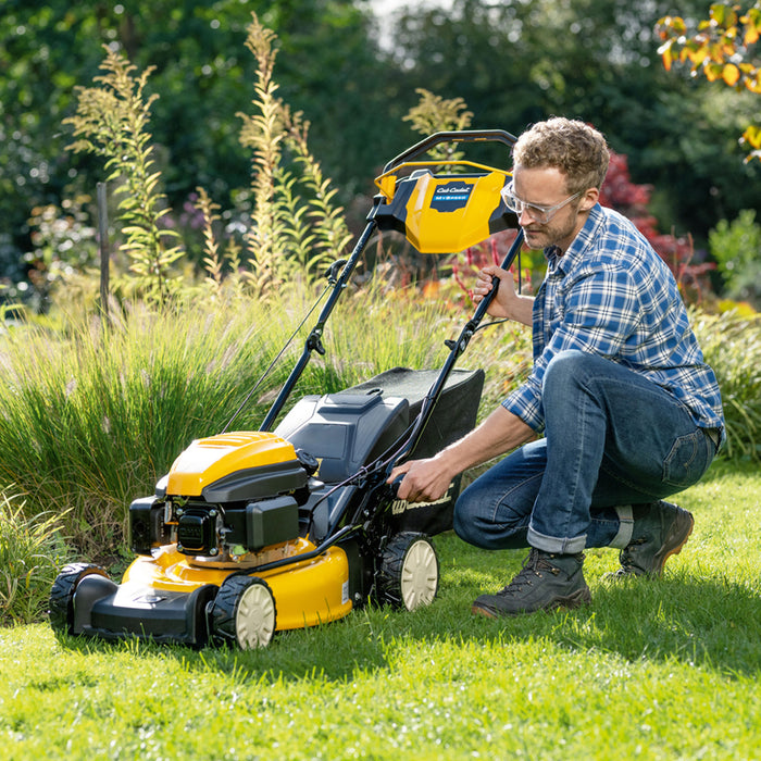 МОТОРНА САМОХОДНА КОСАЧКА CUB CADET LM2 DR46ES 159.0 см3, 3.40 КС, ШИРИНА НА КОСЕНЕ 46.00 см, ФУНКЦИЯ МУЛЧИРАНЕ, САМОХОДНА ФУНКЦИЯ
