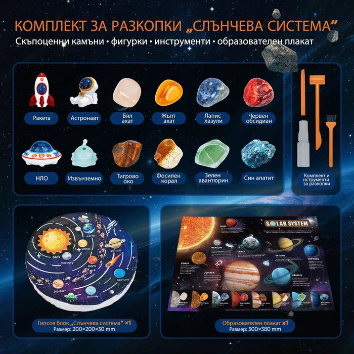 Образователен комплект Cubic Fun DigXplorer - Слънчева система