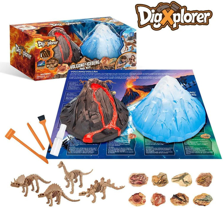 Образователен комплект Cubic Fun DigXplorer - Вулкан и Айсберг