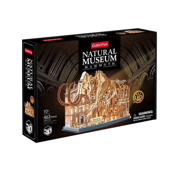 Cubic Fun Пъзел 3D Natural Museum Скелет на Мамут с LED светлини