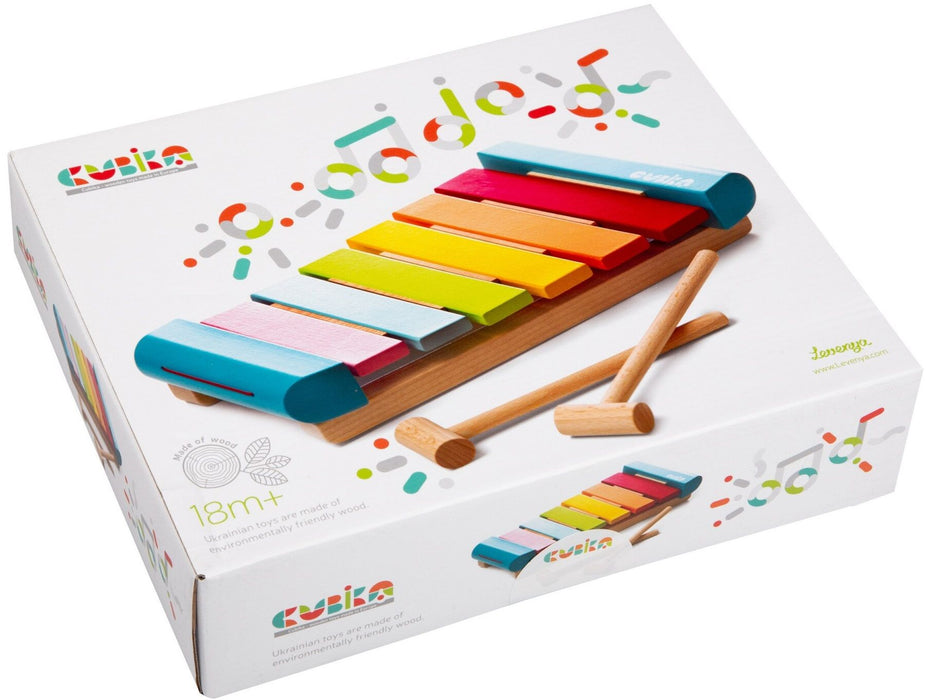 Дървена музикална играчка Cubika - Ксилофон