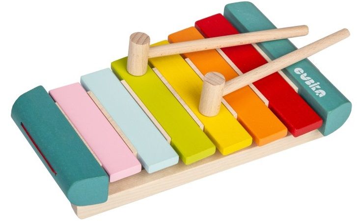 Дървена музикална играчка Cubika - Ксилофон