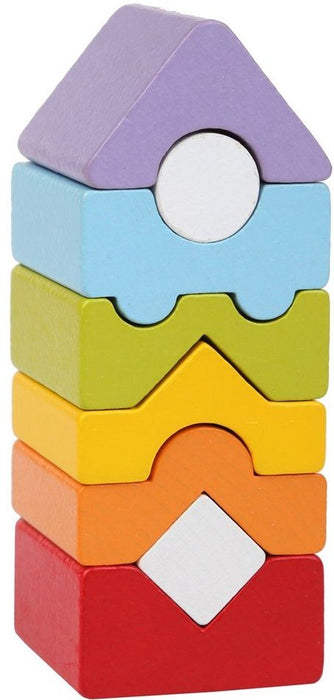 Дървена кула за баланс Cubika, 8 части