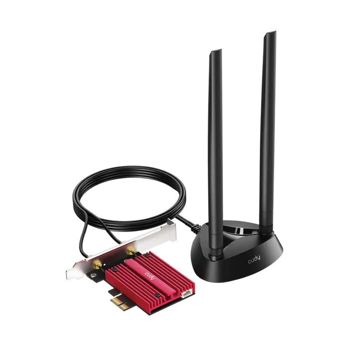 Мрежова карта Cudy WE9300S, Tri-Band WiFi 7 PCI-e, 5760 + 2880 Mbps