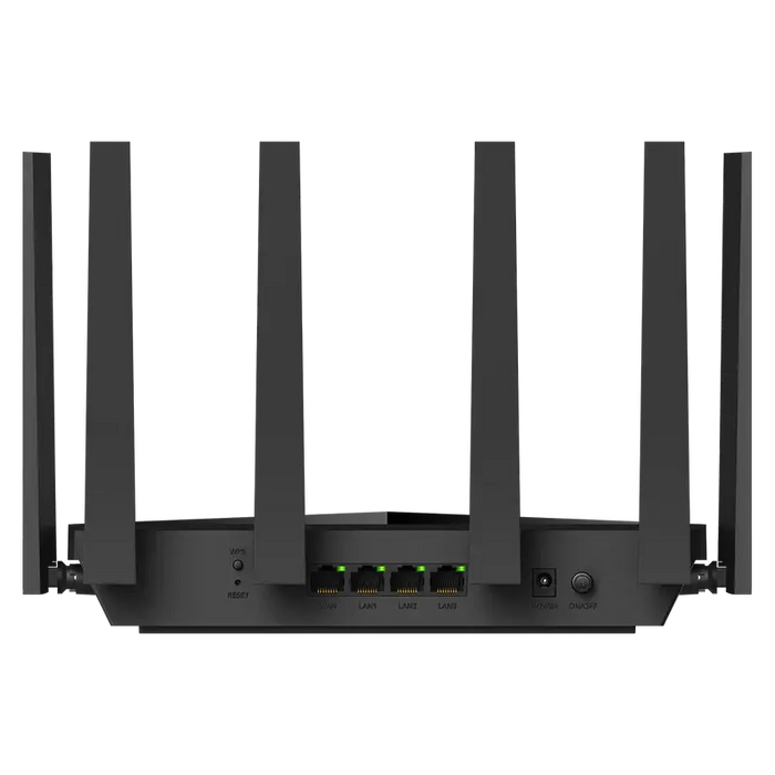 Безжичен рутер Cudy WR11000, BE11000 Tri Band Wi-Fi 7, 4x2.5Gbps порт, 6x5dBi антени