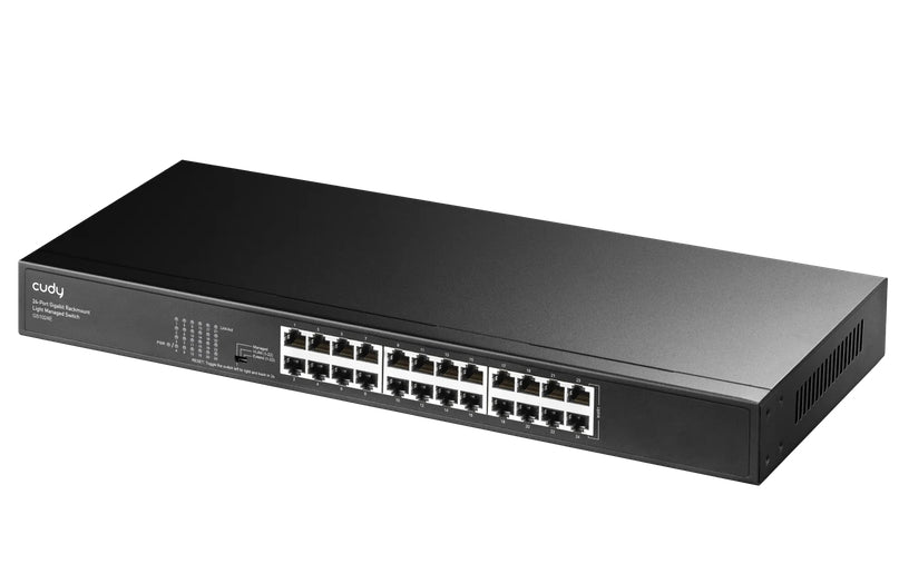 Суич Cudy GS1024E, 24 портов, управляем, 10/100/1000,  CUDY Cloud APP, Метален корпус