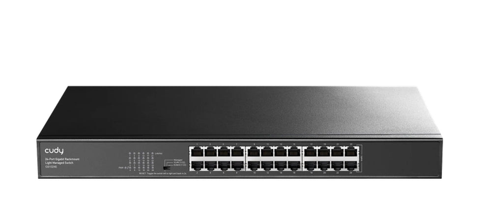 Суич Cudy GS1024E, 24 портов, управляем, 10/100/1000,  CUDY Cloud APP, Метален корпус
