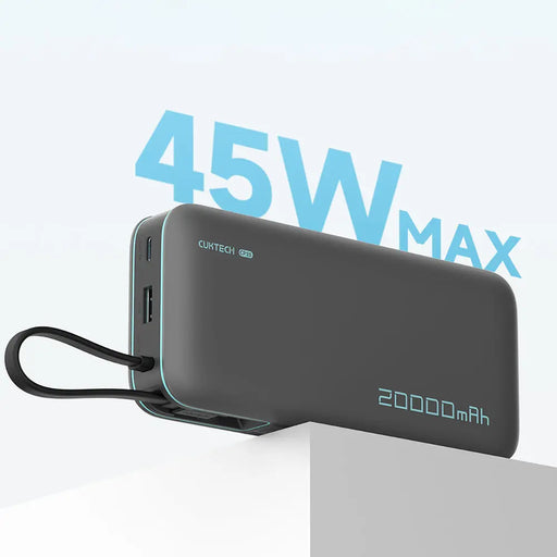 CUKTECH 55W 20000mAh Power bank(CP25)-сив цвят