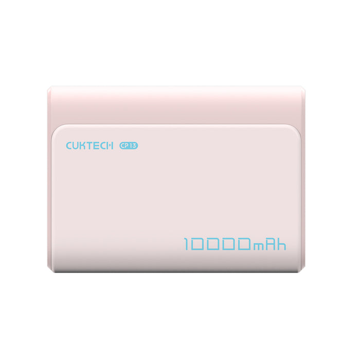 Външна батерия Cuktech CP13 30W 10000mAh USB-C + USB-A - розова