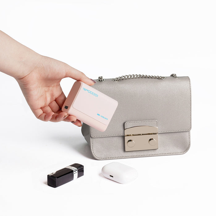 Външна батерия Cuktech CP13 30W 10000mAh USB-C + USB-A - розова