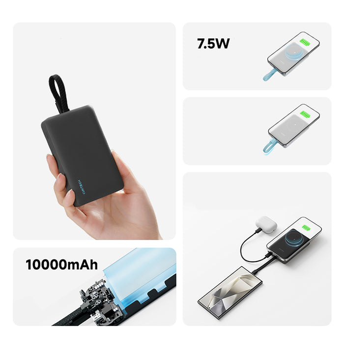 Магнитна външна батерия Cuktech CP132ML 10000 mAh - бяла
