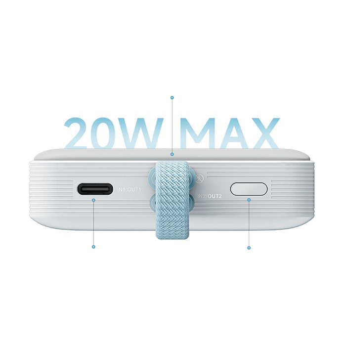 Магнитна външна батерия Cuktech CP132ML 10000 mAh - бяла