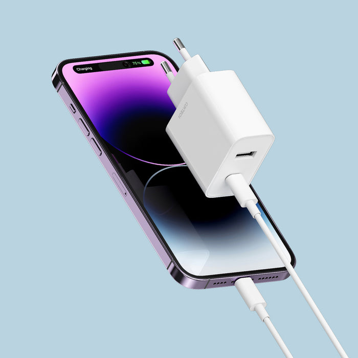 Зарядно за стена Cuktech A19 30W USB-A + USB-C - бяло