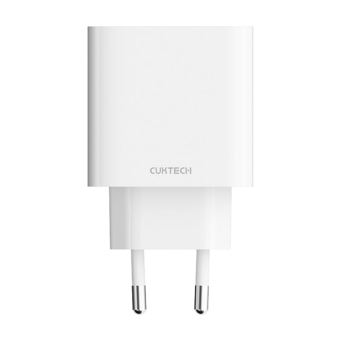 Зарядно за стена Cuktech A19 30W USB-A + USB-C - бяло