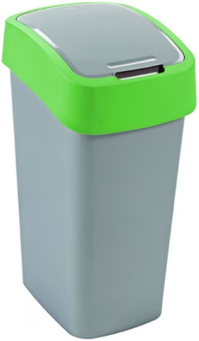 Кош за отпадъци Curver - Flip, 45 l, зелен
