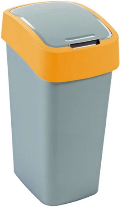 Кош за отпадъци Curver - Flip, 45 l, оранжев
