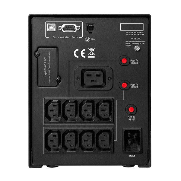 CyberPower PR2200ELCDSL непрекъсваемо захранване (UPS) Линейно-интерактивно 2.2 kVA 1980 W 9 AC контакта