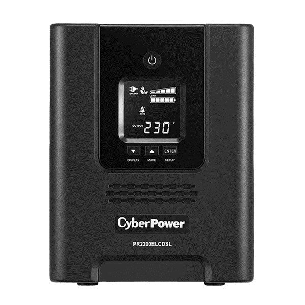 CyberPower PR2200ELCDSL непрекъсваемо захранване (UPS) Линейно-интерактивно 2.2 kVA 1980 W 9 AC контакта