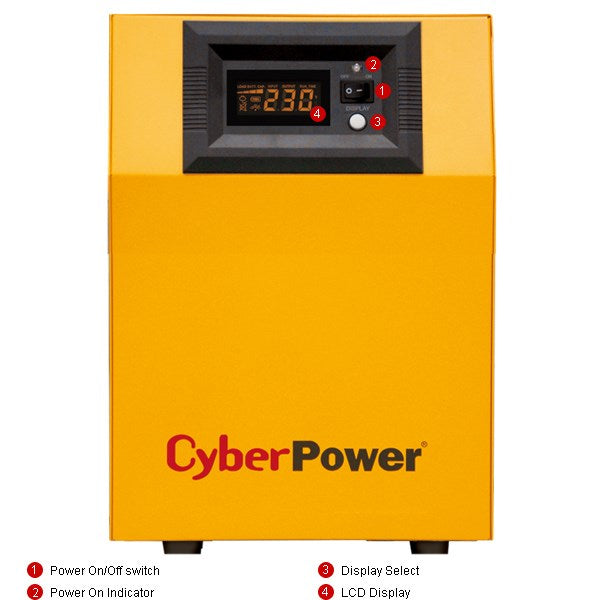 CyberPower CPS1500PIE непрекъсваемо захранване (UPS) Двойно преобразуване (онлайн) 1.5 kVA 1050 W 3 AC контакта