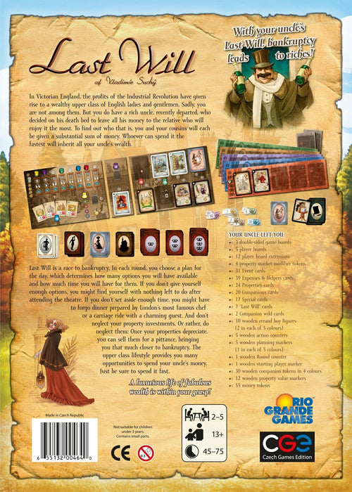 Настолна игра Last Will - Стратегическа