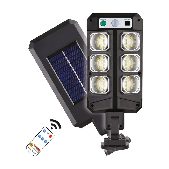 LED СОЛАРНО ТЯЛО 12W 6000К СЪС СЕНЗОР IP44 С ДИСТАНЦИОННО D-IL