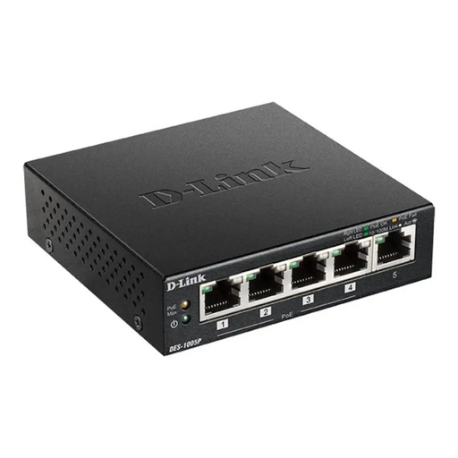 D-LINK 5-Port Fast Ethernet Desktop Switch w/ 1 PoE port