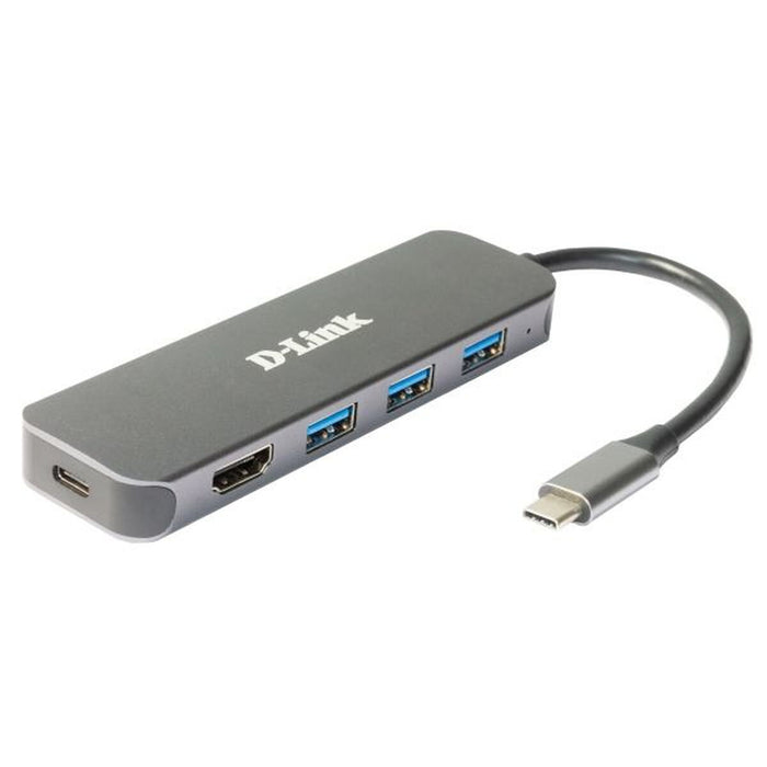USB извод D-Link DUB-2333 Сив 60 W
