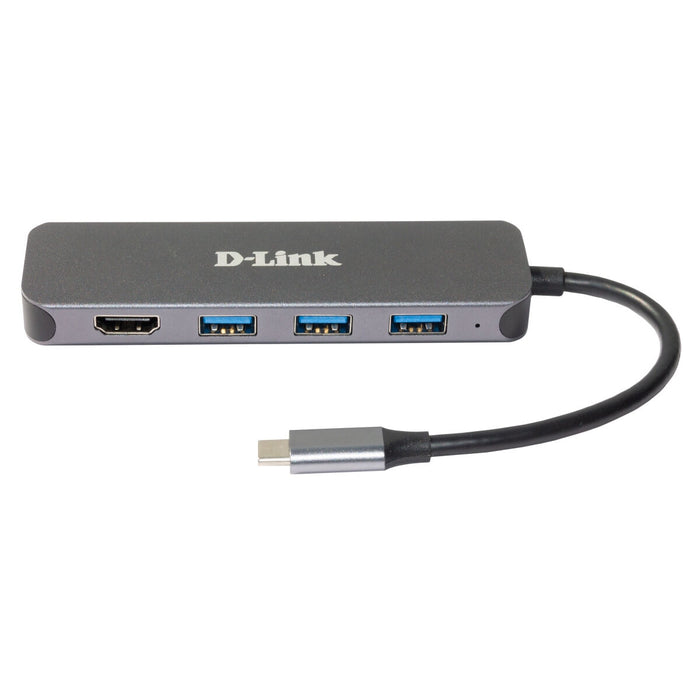 USB извод D-Link DUB-2333 Сив 60 W