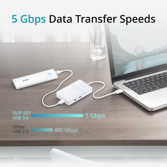 USB извод D-Link DUP-501 Бял