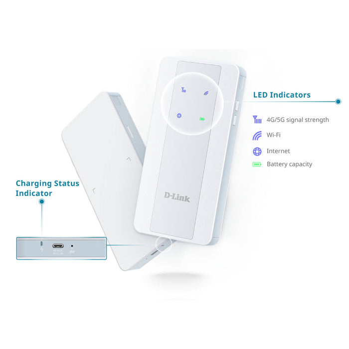 Рутер D-Link F518 Бял Wi-Fi 6 GHz USB USB-C