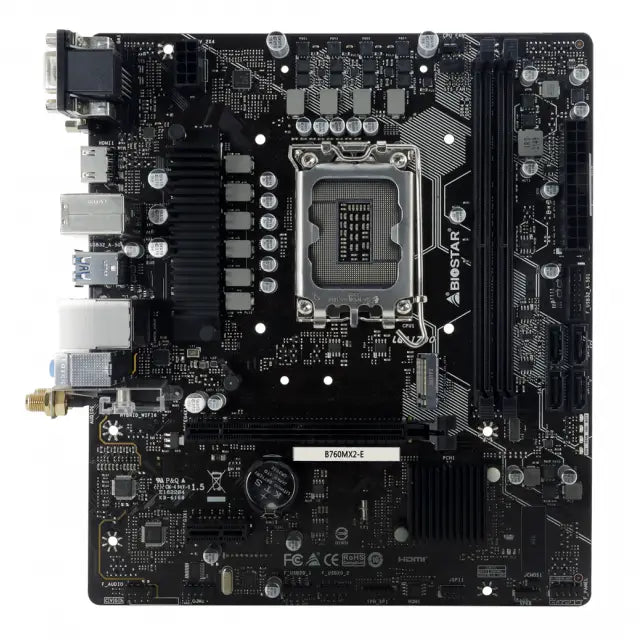 Дънна платка BIOSTAR B760MX2-E DDR5 Socket 1700 mATX