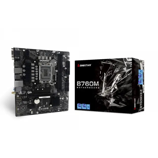Дънна платка BIOSTAR B760MX2-E DDR5 Socket 1700 mATX