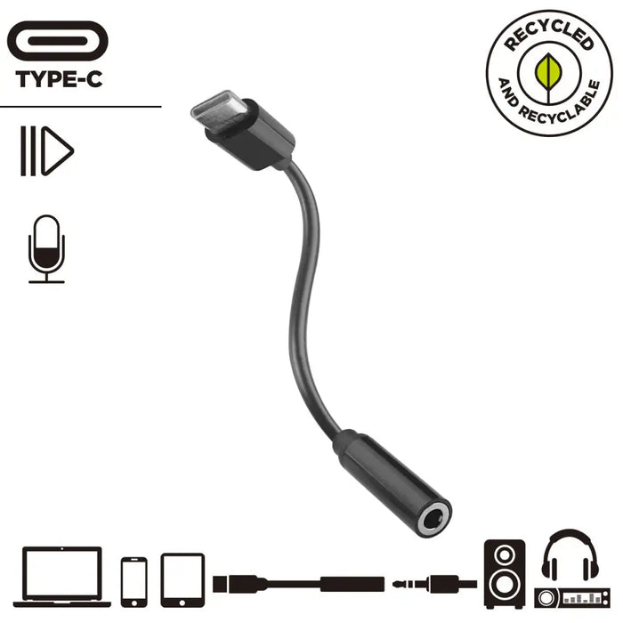 Адаптер за USB-C към Jack 3.5 mm Muvit for Change JDS-C35