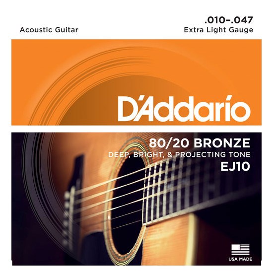 D'Addario EJ10 - струни за акустична китара (10-47)