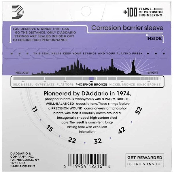 D'Addario EJ26 - струни за акустична китара (11–52)