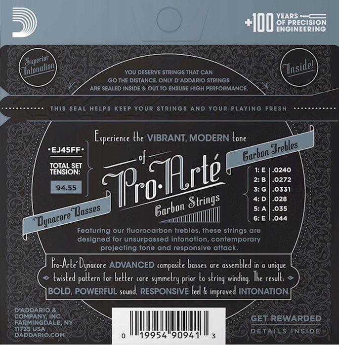 D'Addario EJ45FF Pro-Arté Carbon - струни за класическа китара